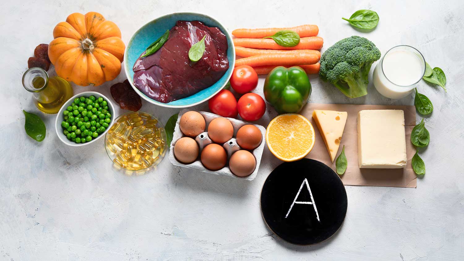 Vitamin A Lebensmittel – Die besten Nahrungsmittel für eine ausreichende Vitamin A Versorgung. Vitamin A Lebensmittel: Nahrungsmittel, die reich an Vitamin A sind und die Gesundheit fördern.