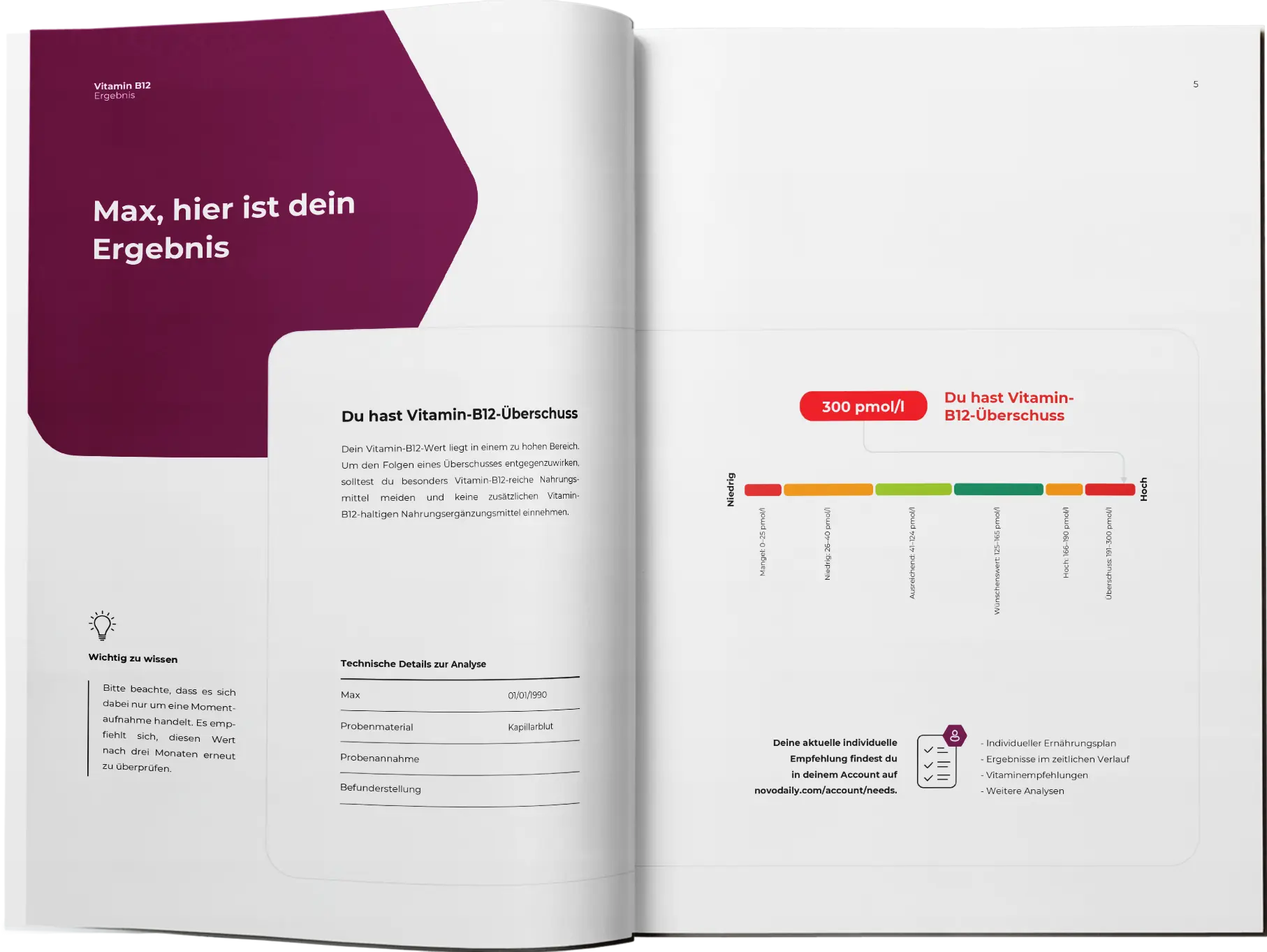 Blutanalyse: Vitamin B12 Blutanalyse: Vitamin B12